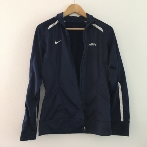 Nike Women's Overtime Navy Blue Athletic Jacket Full Zip Up Size M Athletic - Picture 2 of 6